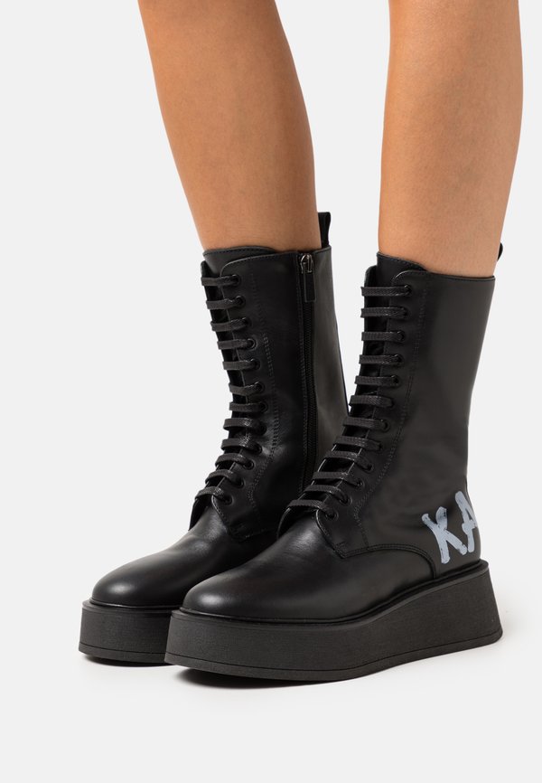 KARL LAGERFELD ZEPHYR HI LACE BOOT