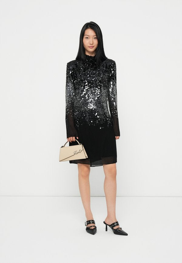 KARL LAGERFELD STUDIO DEGRADE DRESS