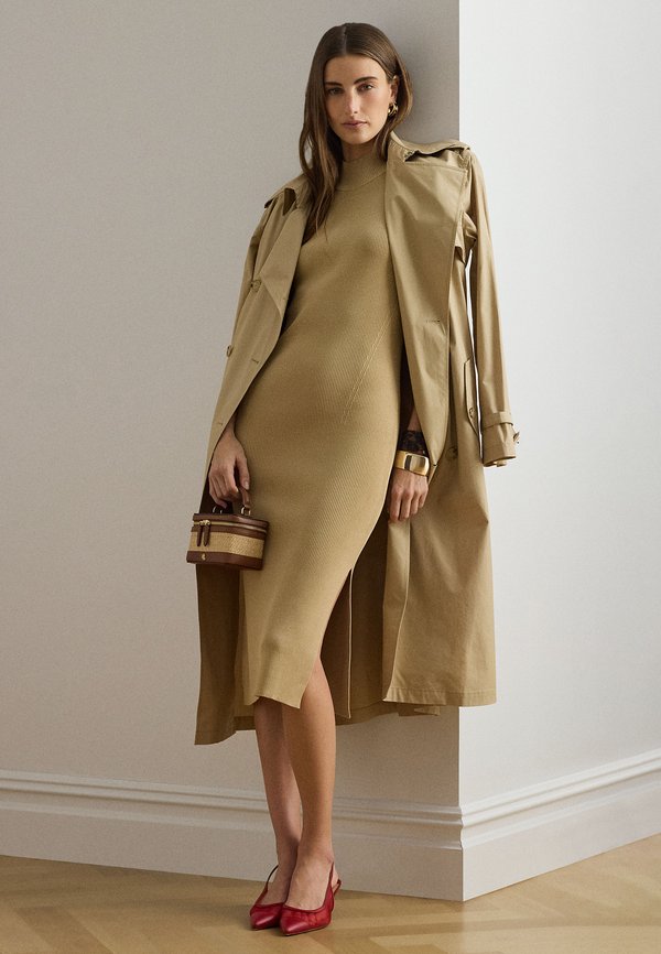 Lauren Ralph Lauren RIBBED SLEEVELESS MOCKNECK SWEATER DRESS