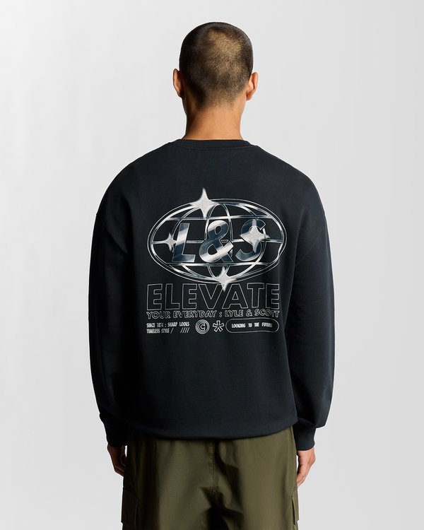 Lyle & Scott CHROME GRAPHIC CREW NECK