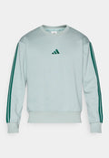 adidas Sportswear ESSENTIALS THREE STRIPES FLEECE - Sweatshirt - sage/collegiate green