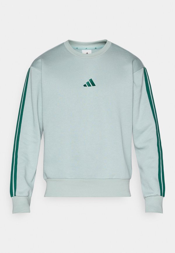 adidas Sportswear ESSENTIALS THREE STRIPES FLEECE - Sweatshirt - sage/collegiate green