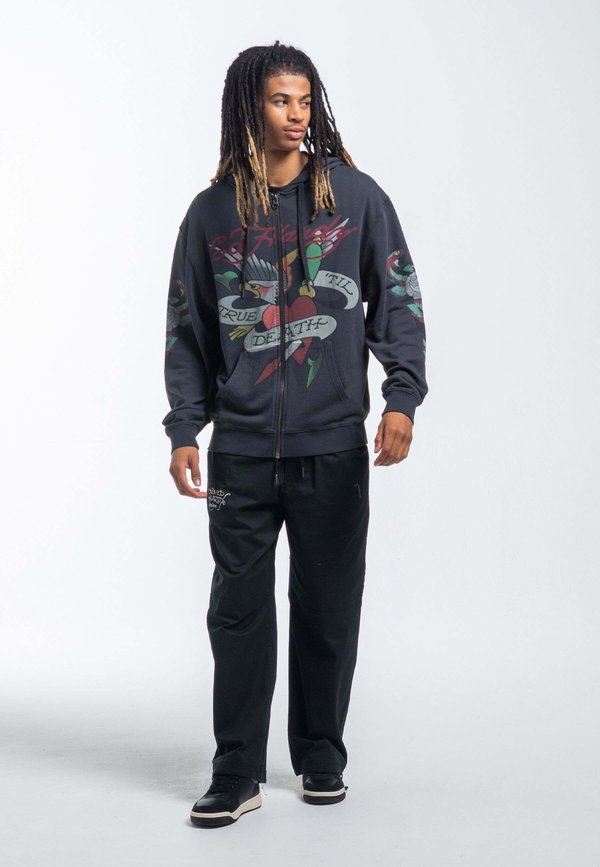 Ed Hardy ED HARDY MENS TRUE SNAKE ZIP THROUGH HOODIE