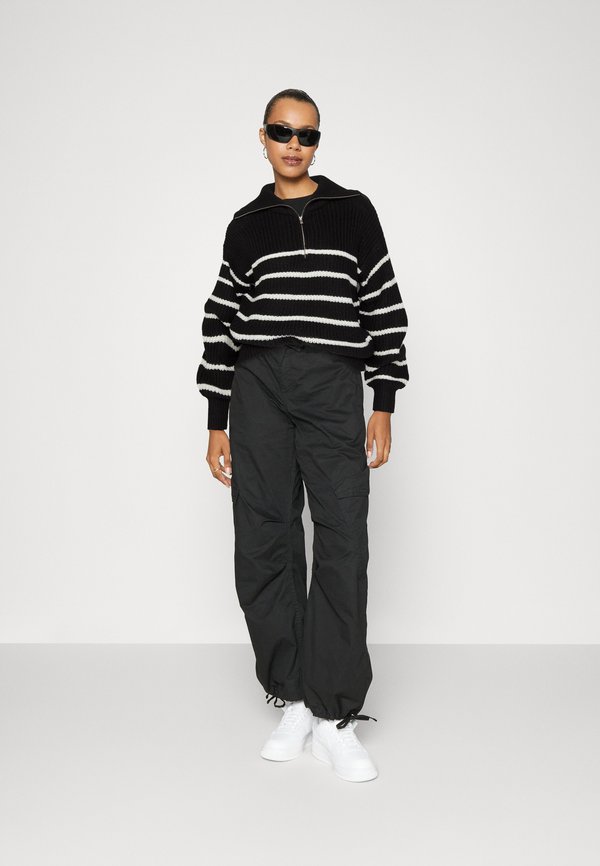 JDY JDYJUSTY ZIP NECK STRIPE