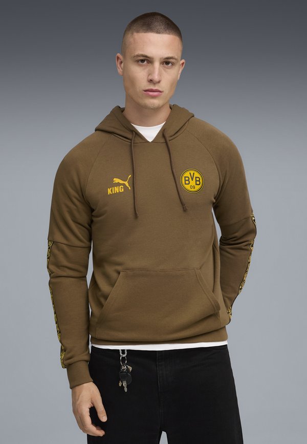 Puma BVB KING  - Hoodie - haute coffee-yellow sizzle