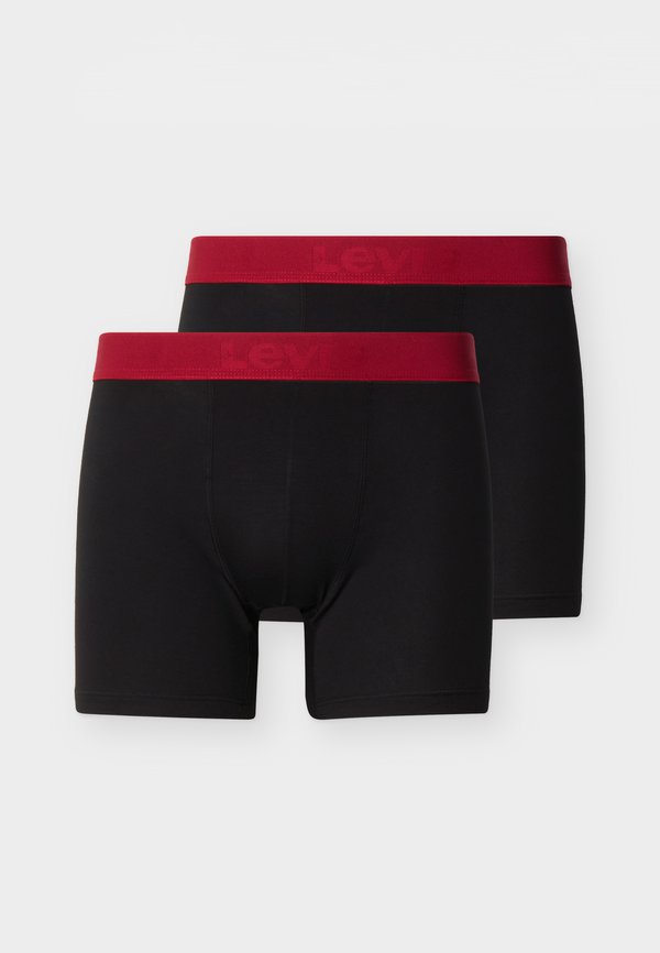 Levi's® MEN BRIEF 2 PACK - Boxer briefs - black/red