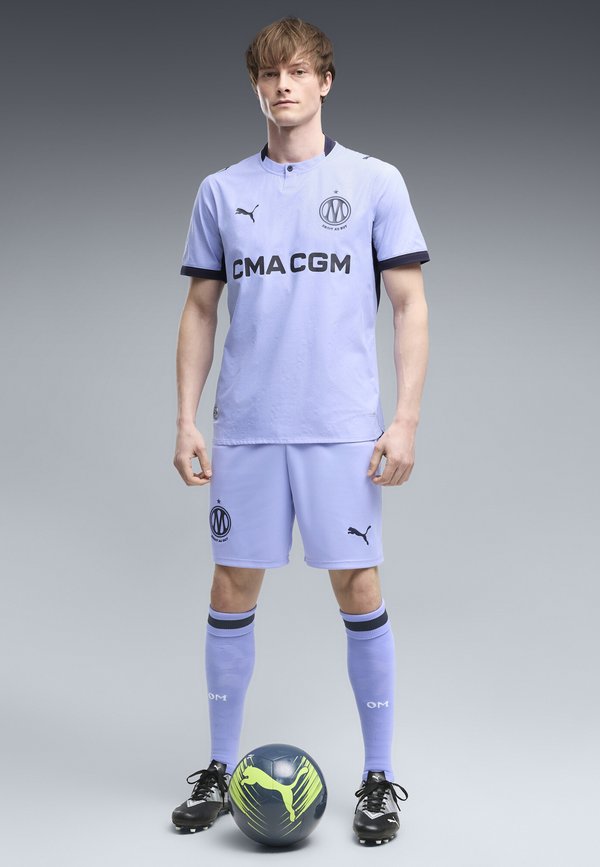 Puma OLYMPIQUE DE MARSEILLE 26/27 SHORTS - Club wear - lavendar pop-new navy