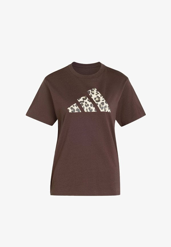 adidas Sportswear ADIDAS SPORTSWEAR ANIMAL GRAPHIC T-SHIRT - Print T-shirt - dark brown