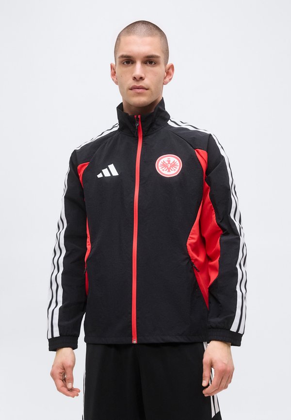adidas Performance EINTRACHT FRANKFURT HOME ANTHEM JACKET - Club wear - black/red