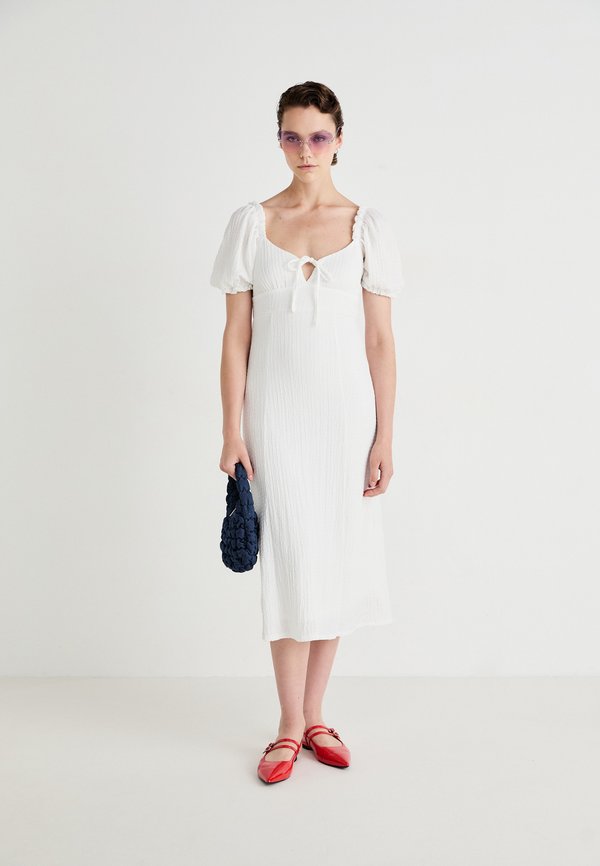 Gina Tricot PUFF SLEEVE MIDI DRESS