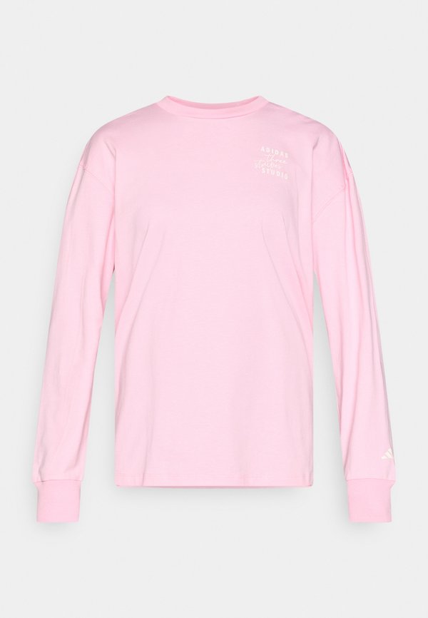 adidas Sportswear 3 STRIPES STUDIO BOYFRIEND LONSGSLEEVE - Long sleeved top - true pink