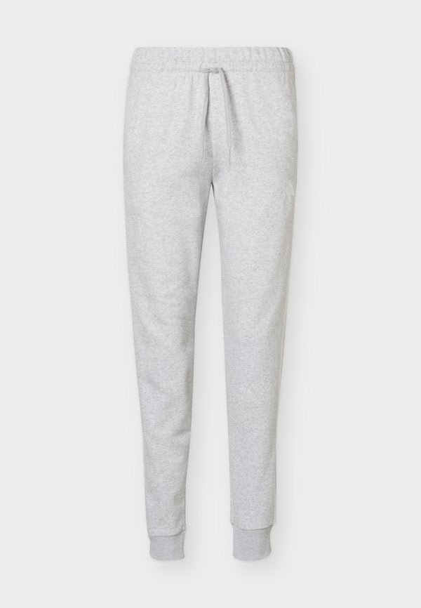 adidas Sportswear ESSENTIALS 3 STRIPES SLIM PANTS - Tracksuit bottoms - light grey heather/white