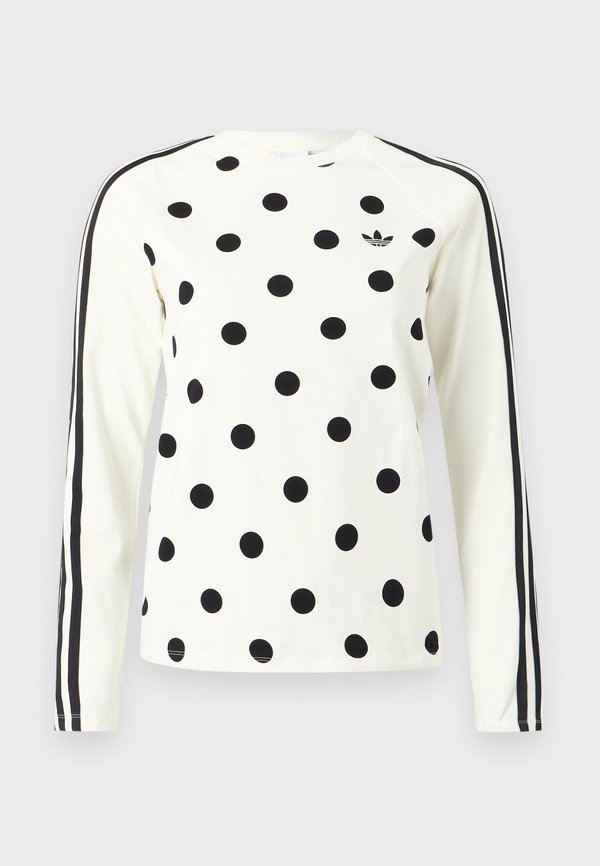 adidas Originals POLKA DOT SLIM - Long sleeved top - off-white