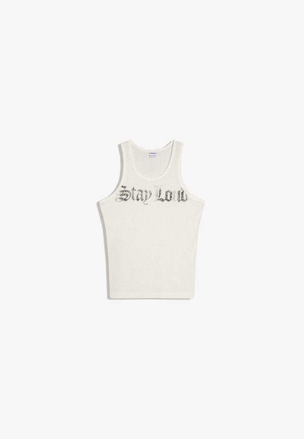 Bershka PRINT TANK - TOP - Top - white