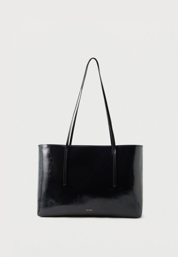 Calvin Klein LOGO TOTE POUCH - Tote bag - black