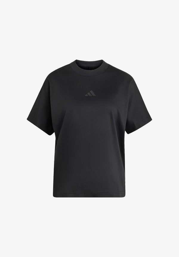 adidas Sportswear SOFT LUX LOOSE TEE - Basic T-shirt - black