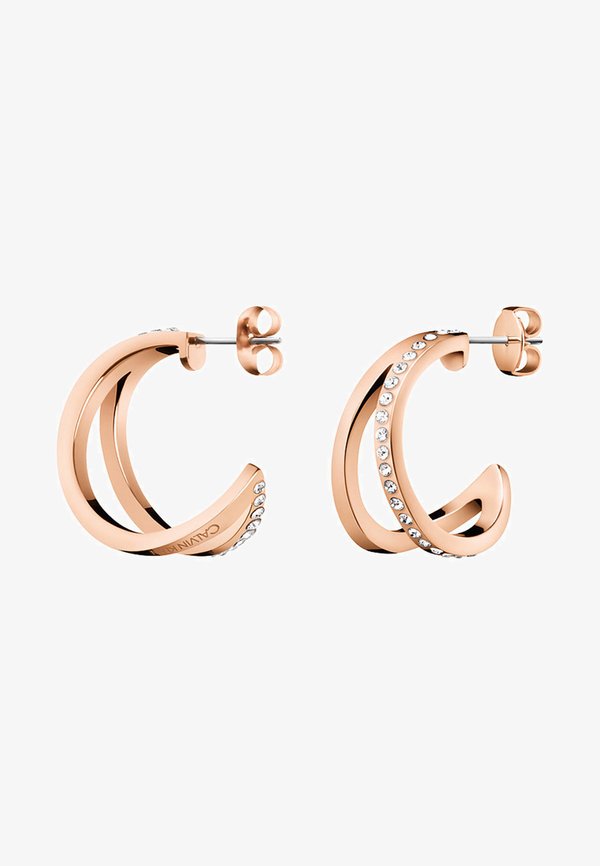 Calvin Klein DAMEN-CREOLE OUTLINE  - Earrings - rosegold-coloured
