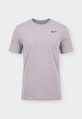 Nike Performance TEE CREW SOLID - Sports T-shirt - light violet ore/black