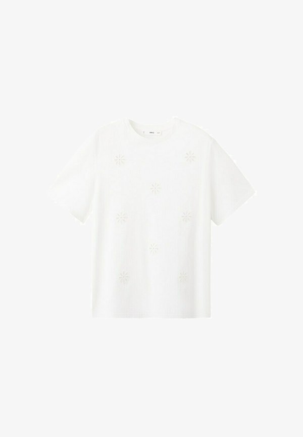 Mango ADULT - Print T-shirt - white