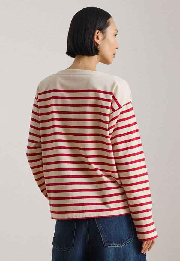 Lauren Ralph Lauren STRIPED JERSEY BOATNECK TOP