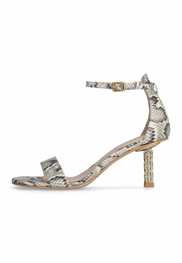 LIU JO LIU JO SANDALS WITH BRANDED HEEL