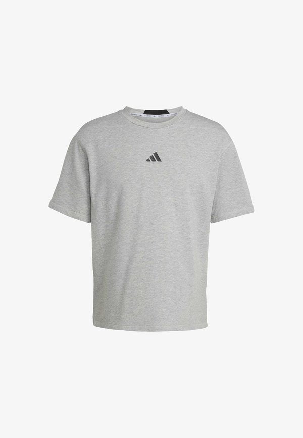 adidas Performance D4T WORKOUT FRENCH TERRY - Basic T-shirt - medium grey heather