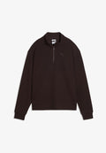 Puma ESS ELEVATED STANDARD HALF-ZIP - Sweatshirt - chocolate fondue