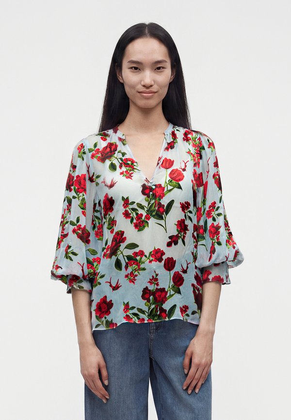 Alice + Olivia MORANNE TIE RUFFLE