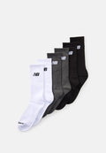 New Balance SEASONAL CREW UNISEX 6 PACK - Socks - white/grey/black