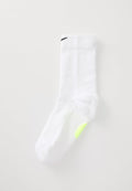 Nike Performance RUN UNISEX - Sports socks - white/volt/black