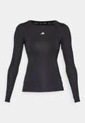 adidas Performance TECHFIT LONG SLEEVE TRAINING TOP - Long sleeved top - black