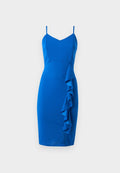 WAL G. LIZZY STRAPPY RUFFLE DRESS