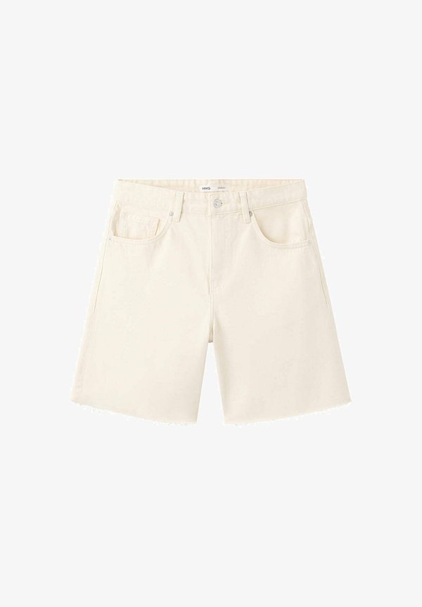 Mango ADULT - Denim shorts - off-white