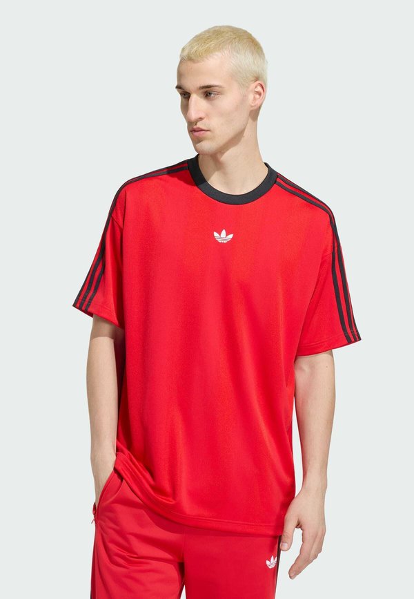 adidas Originals JACQUARD JERSEY - Print T-shirt - vivid red