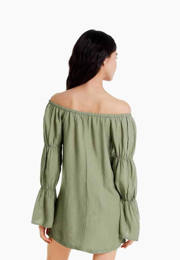 Bershka LONG SLEEVE GATHERED  MINI