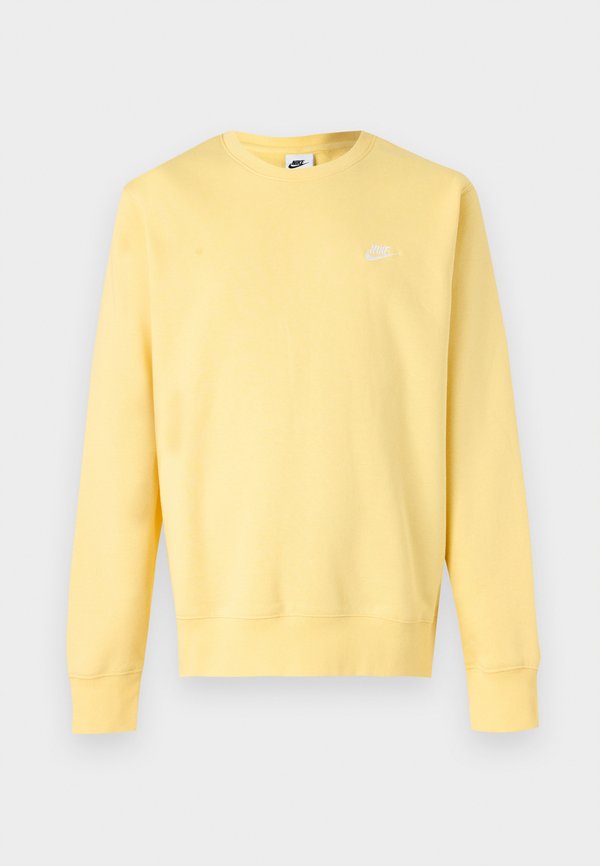 Nike Sportswear CLUB CREW - Sweatshirt - soft yellow/white