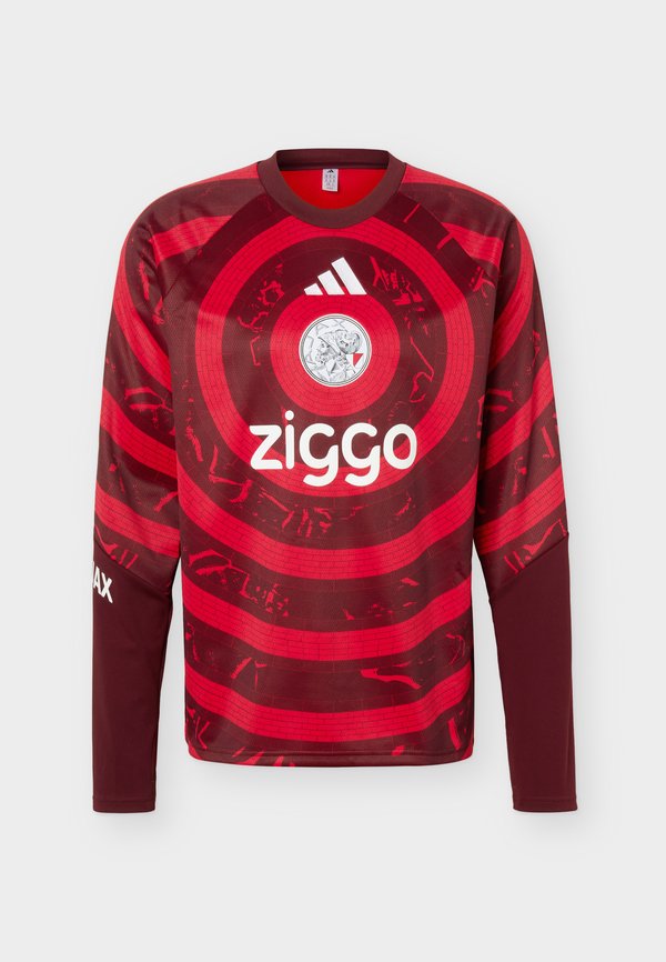 adidas Performance AJAX AMSTERDAM 26/27 PRE MATCH WARM  - Long sleeved top - bold red