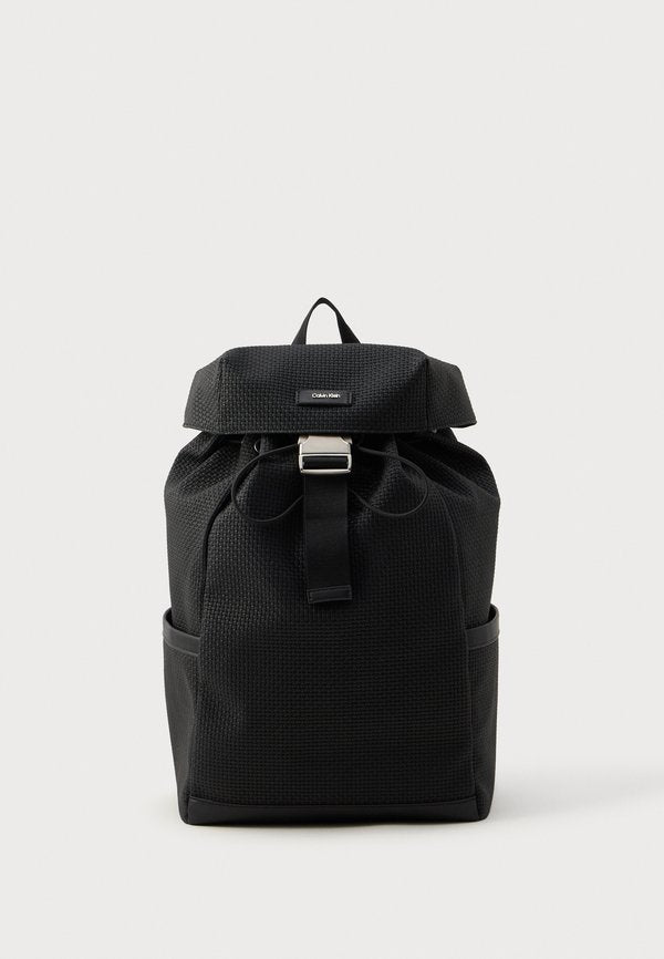 Calvin Klein EMBOSSED FLAP  - Rucksack - black