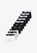 adidas Sportswear RETRO 10ER PACK ACTIVE FLEX - Trunks - weiß schwarz grau
