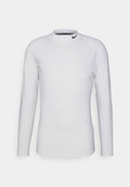 Nike Performance PRO - Long sleeved top - white/black