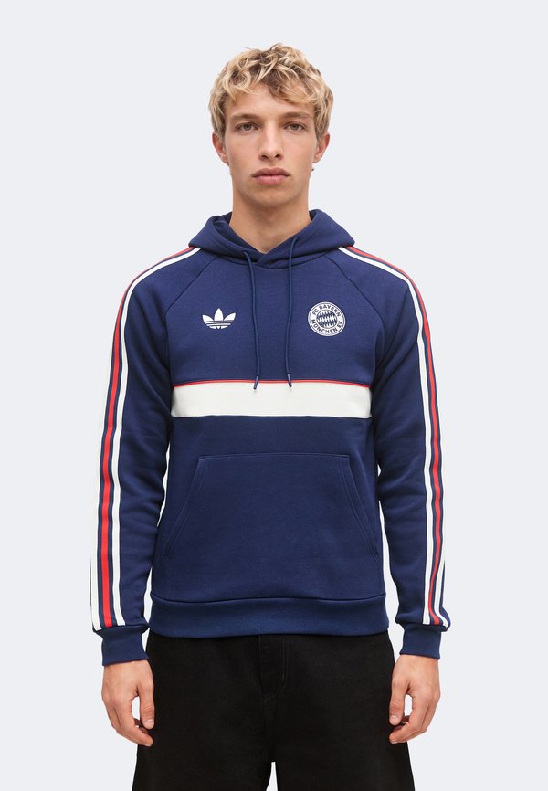 adidas Originals FC BAYERN MUENCHEN OG HOODIE - Club wear - night indigo/core white