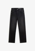 Bershka TALL STRAIGHT FLARED - Bootcut jeans - black