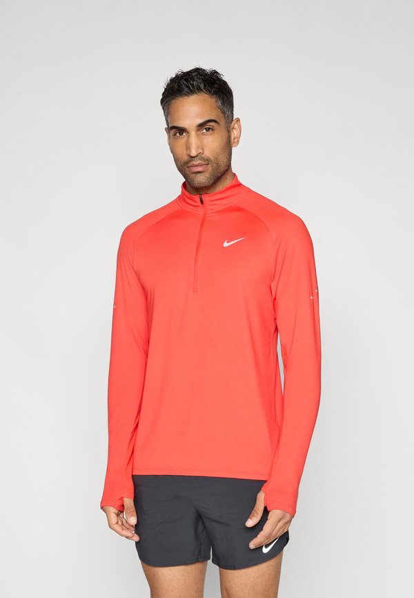 Nike Performance STRIDE MIDLAYER - Long sleeved top - crimson/reflective silver-coloured