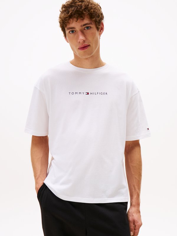 Tommy Hilfiger ORIGINAL TEE LOGO - Pyjama top - optic white