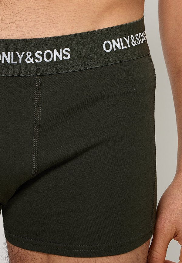 Only & Sons ONSTREY SOLID BOXER 5 PACK