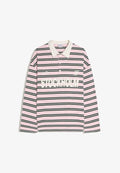 Bershka COLLAR PRINT - Polo shirt - light pink
