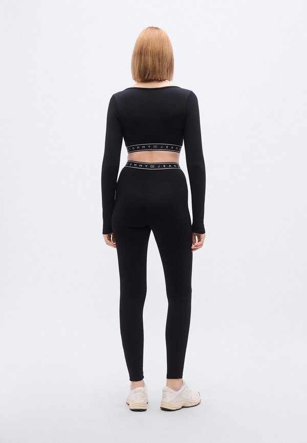 Tommy Jeans LONG SLEEVE SLIM CROP TOP