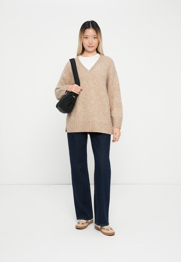 JDY JDYMALONE V NECK LONG PULLOVER