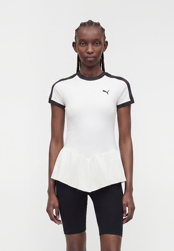 Puma BALLOON TEE - Print T-shirt - white