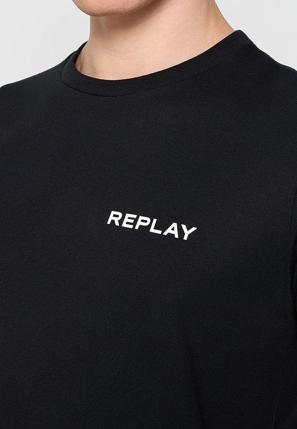 Replay CREW NECK LOGO